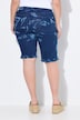 Bermudas vaqueras Berry, corte recto, batik