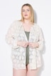 Bluse, Loose Shape, Glittermuster, Zierbiesen