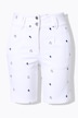 Pantalones cortos vaqueros, Straight Fit, corazón bordado