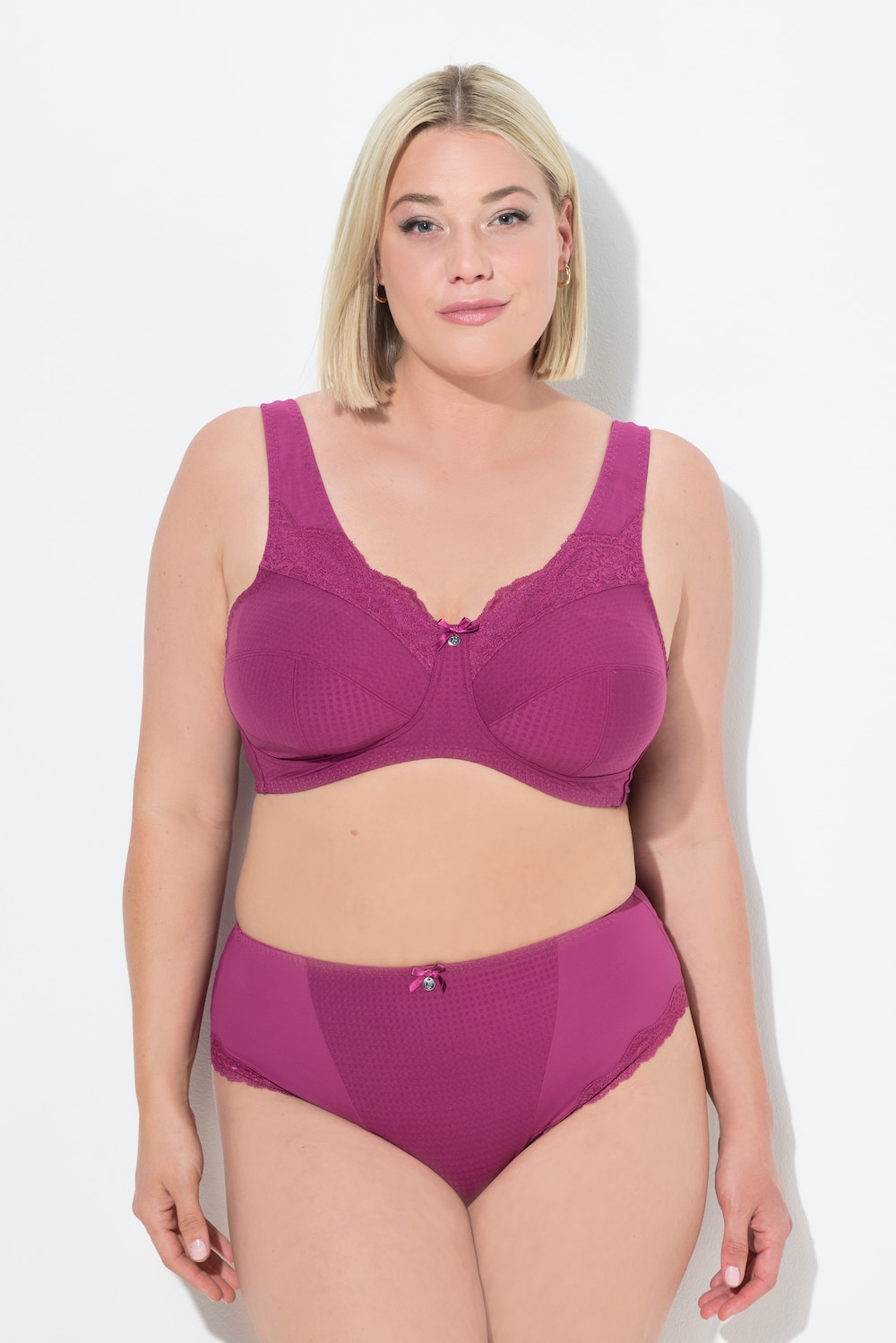 Große Größen Entlastungs-BH, Damen, rot, Größe: 110F, Synthetische Fasern/Elasthan, Ulla Popken