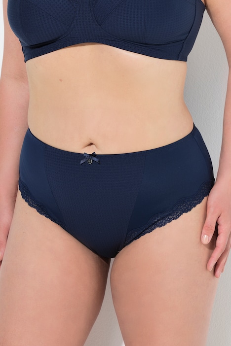 Midislip, Jacquard, Spitze
