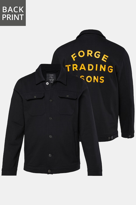JP1880 Sweatjacke, Truckerstyle, Rückenprint, 3 Taschen, bis 8 XL