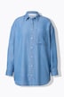 Denim overhemd, oversized, lange mouwen