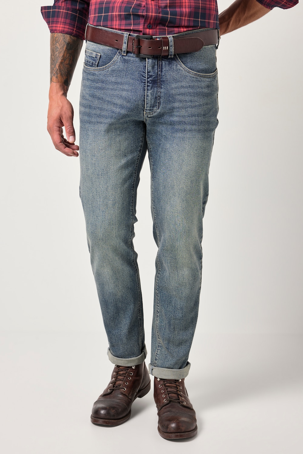 JP1880 jeans FLEXNAMIC®, denim, 5-pocket, vintage look, moderne Straight-Fit, tot maat 72