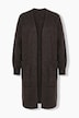 Cardigan long extrêmement doux, manches longues et coupe ouverte