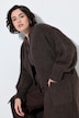Cardigan long extrêmement doux, manches longues et coupe ouverte