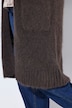 Cardigan long extrêmement doux, manches longues et coupe ouverte