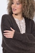 Cardigan long extrêmement doux, manches longues et coupe ouverte