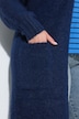 Long-Strickjacke, kuschelweich, offene Form, Langarm