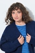 Long-Strickjacke, kuschelweich, offene Form, Langarm