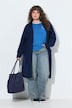 Long-Strickjacke, kuschelweich, offene Form, Langarm