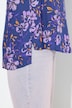 Bluse, blomster, A-linje, V-hals, langermet