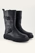 Leder-Boots, Nappaleder, Zierbänder, Zipper, Weite H