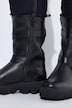 Leder-Boots, Nappaleder, Zierbänder, Zipper, Weite H