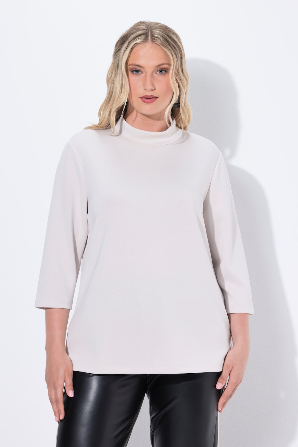 Große Größen Sweatshirt, Damen, grau, Größe: 54/56, Synthetische Fasern/Polyester, Ulla Popken