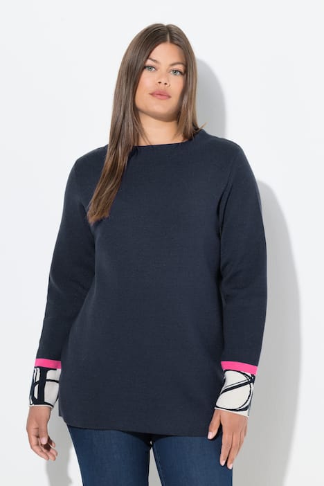 Strikkegenser, turtleneck, lange ermer