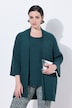 Strickjacke, Strukturstrick, Oversized, V-Ausschnitt, 3/4-Arm