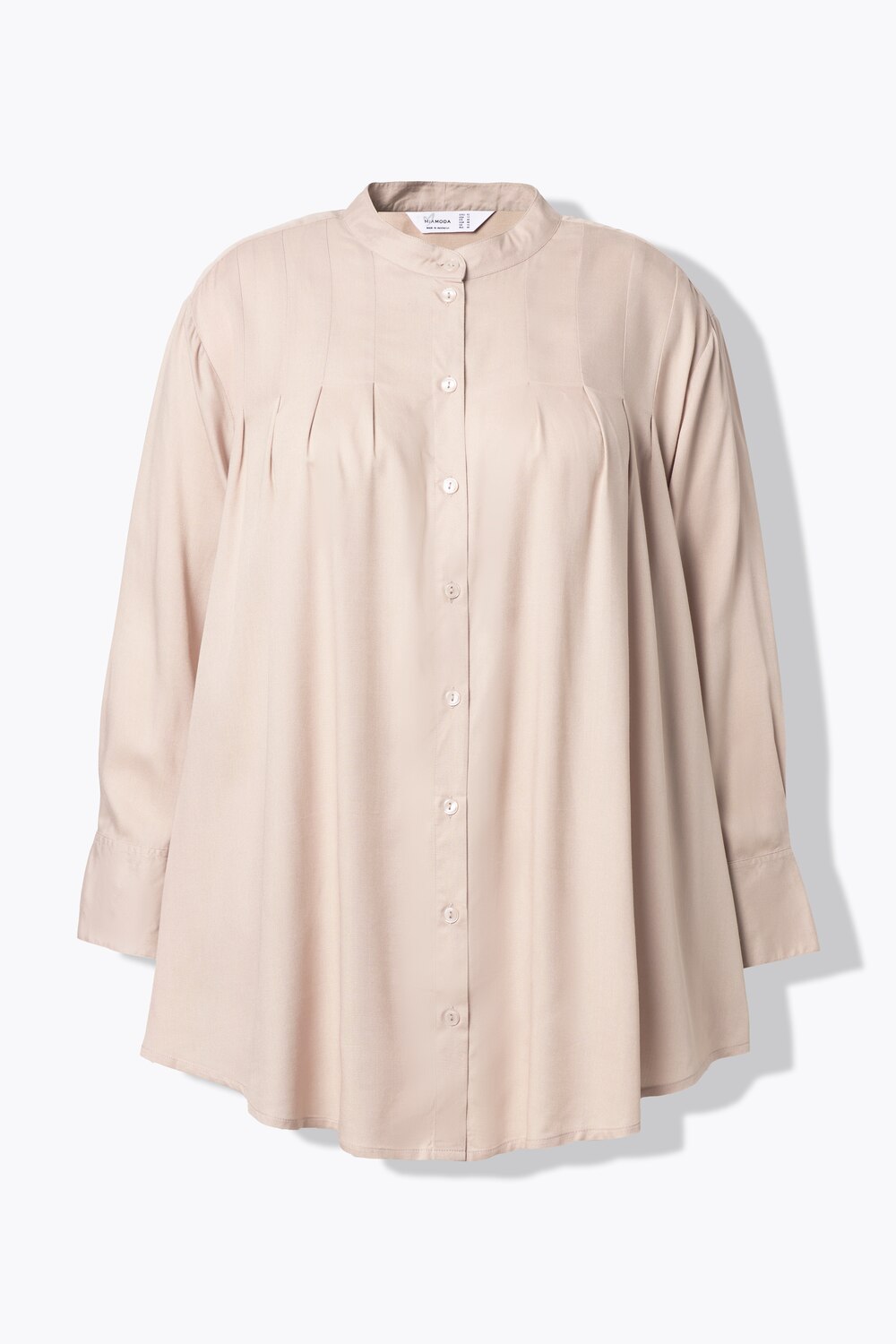 Stora storlekar blus, Dam, beige, storlek: 48, Viskos, Mia Moda