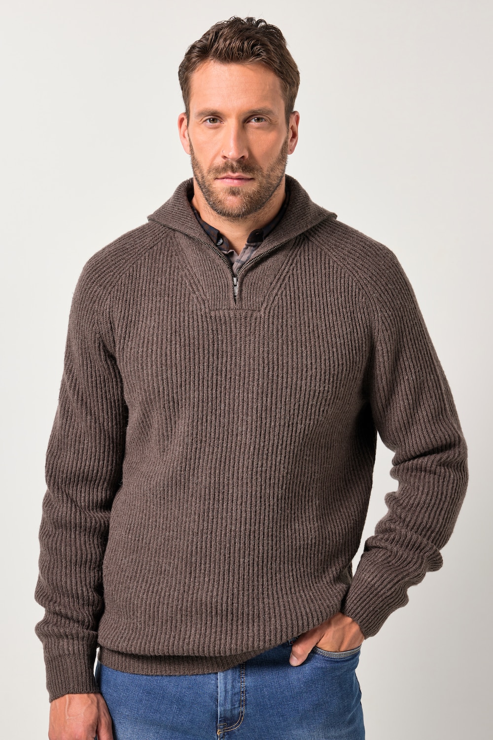 JP1880 Stricktroyer, Zippkragen, bis 7 XL