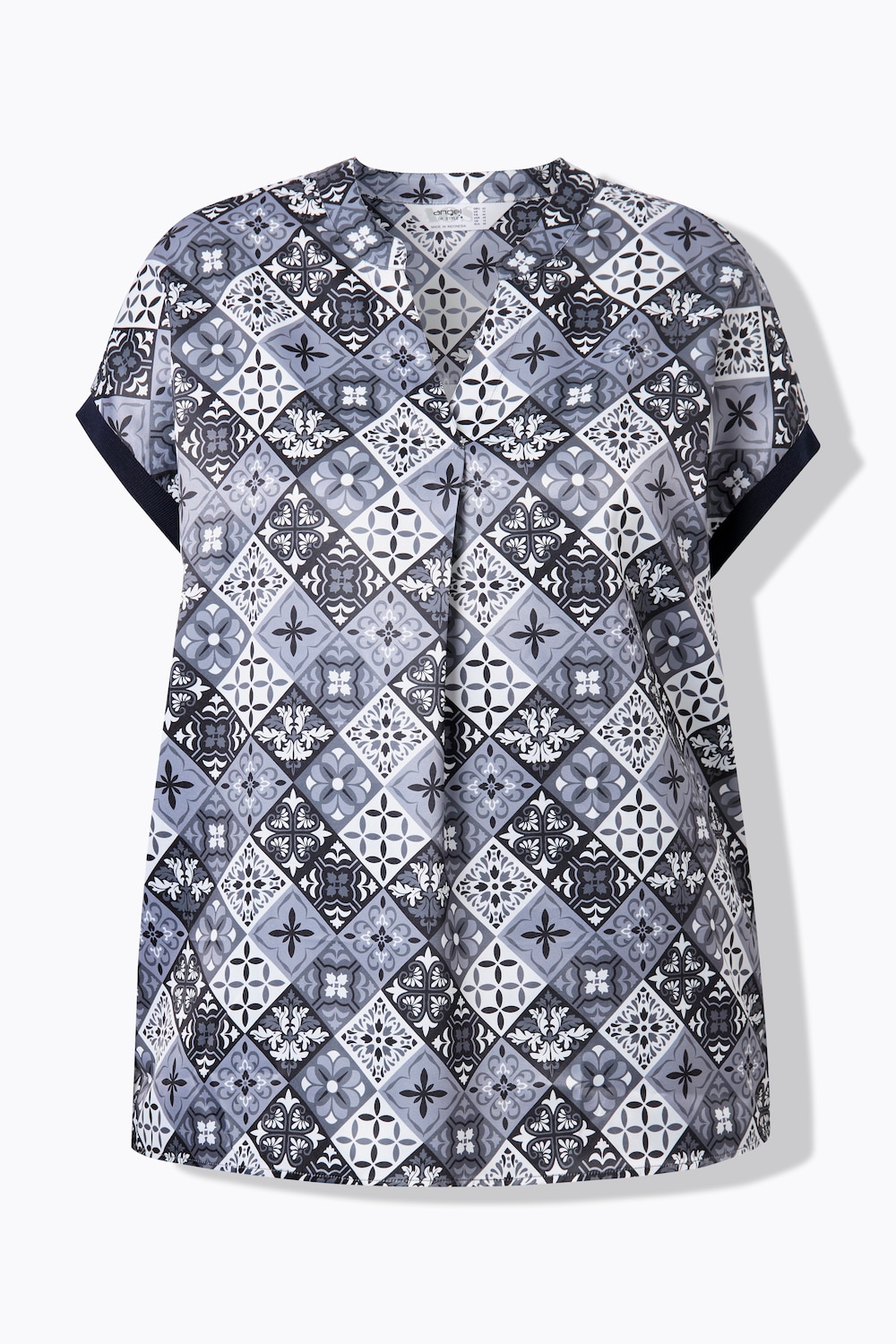 Stora storlekar Blus, Dam, vit, storlek: 58, Polyester, Angel of Style