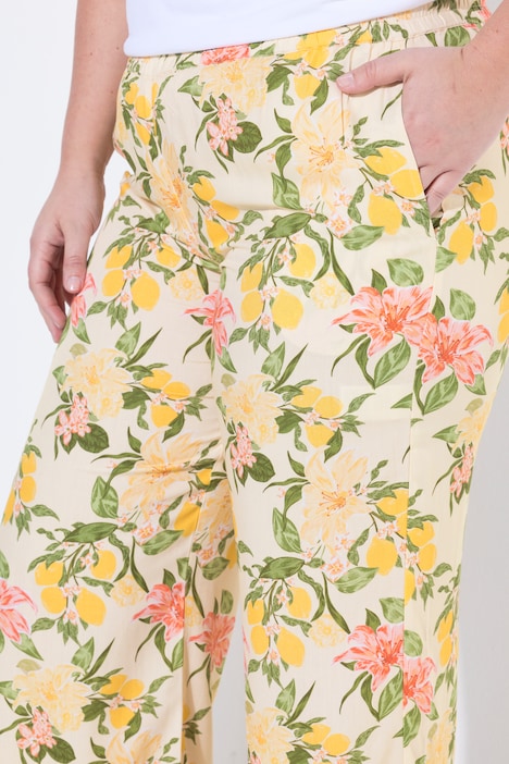 Široké kalhoty, široké nohavice, mašlový vzor