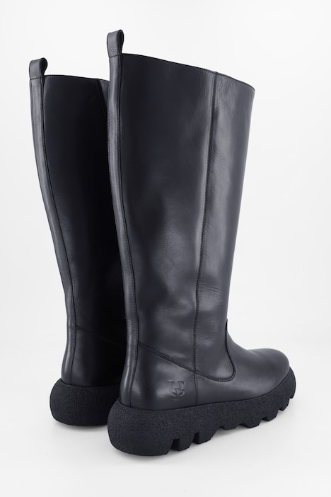 Bottes en cuir nappa, tige XXL - largeur H