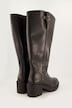 Leder-Stiefel, XXL-Schaft, Plateausohle, Weite H