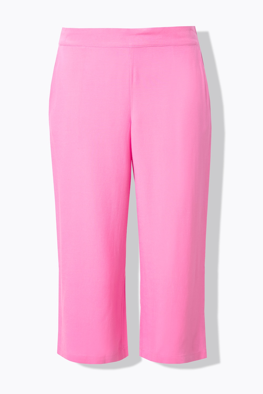 Stora storlekar Culottebyxa, Dam, rosa, storlek: 52, Viskos/Linne, Mia Moda