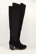 Stretch-Stiefel, XXL-Schaft, Veloursleder/Stretch, Weite H