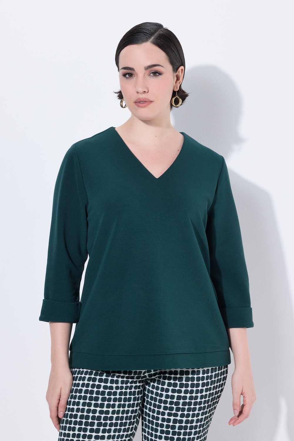 Große Größen Shirt, Damen, türkis, Größe: 58/60, Polyester, Ulla Popken