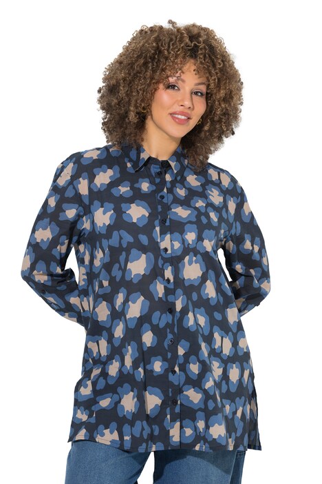 Halenka, leopardí vzor, límeček, dlouhé rukávy