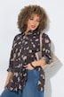 Blouse, leomotief, overhemdkraag, lange mouw