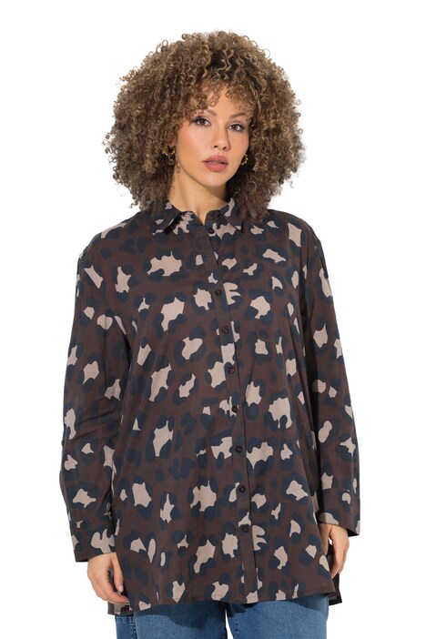 Halenka, leopardí vzor, límeček, dlouhé rukávy