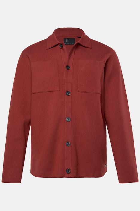 JP1880 Strick-Overshirt FLEXNAMIC®, 2 Brusttaschen, bis 7 XL