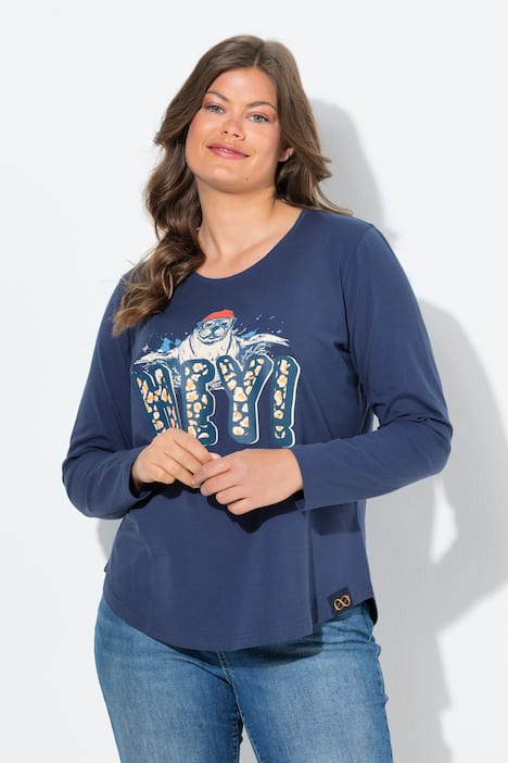 Shirt, ronde hals, lange mouw, OEKO-TEX