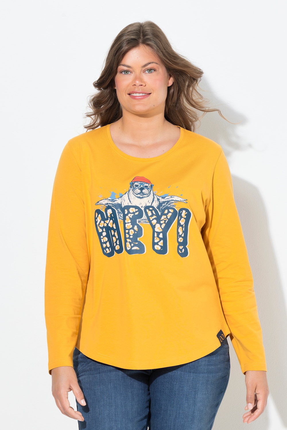 Große Größen Shirt, Damen, orange, Größe: 48/50, Baumwolle, LAURASON