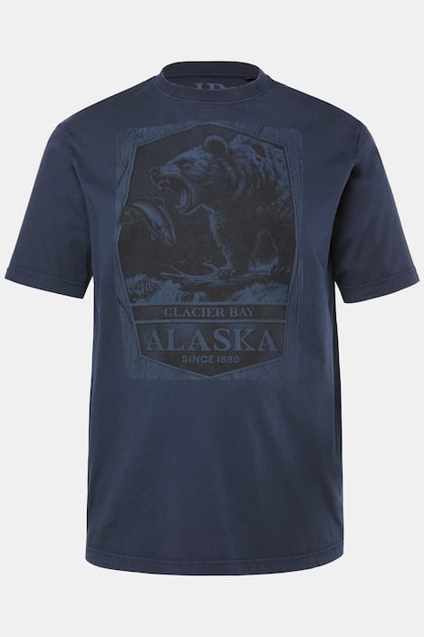 JP1880 T-Shirt, Halbarm, Brustprint, Vintage Look, bis 8 XL