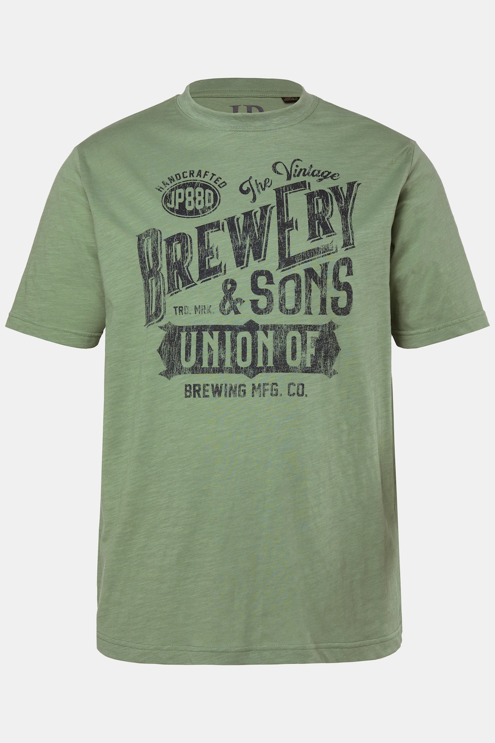 JP1880 T-Shirt, Halbarm, Brustprint, bis 8 XL