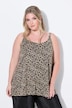 Top, A-line, mesh, leo