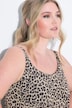 Top, A-line, mesh, leo