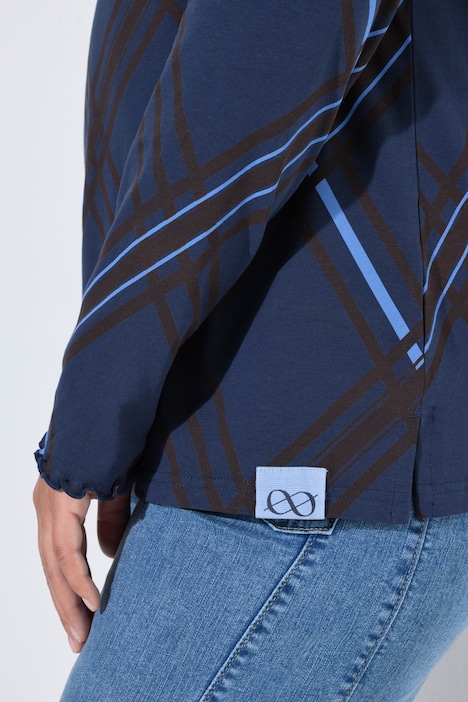 Shirt, Langarm, V-Ausschnitt, OEKO-TEX