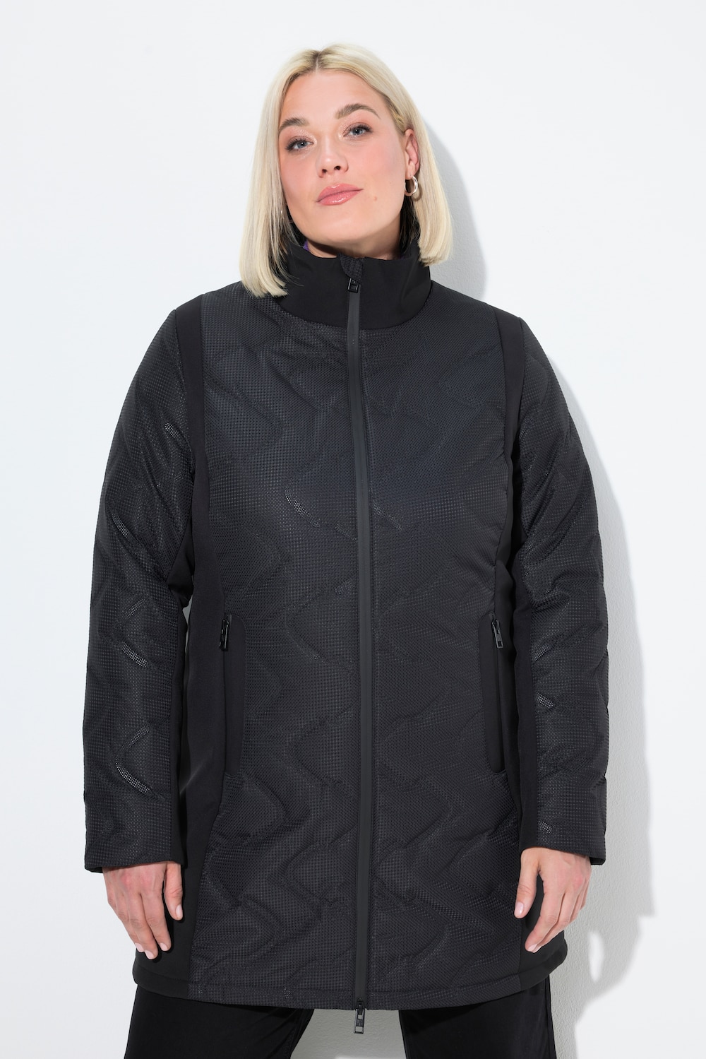 Große Größen HYPRAR Laserstepp-Jacke, Damen, schwarz, Größe: 58/60, Polyester, Ulla Popken