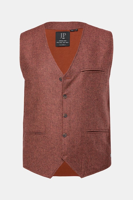 JP1880 Tweed-Weste, Woll-Qualität, Strickrücken, bis 7 XL