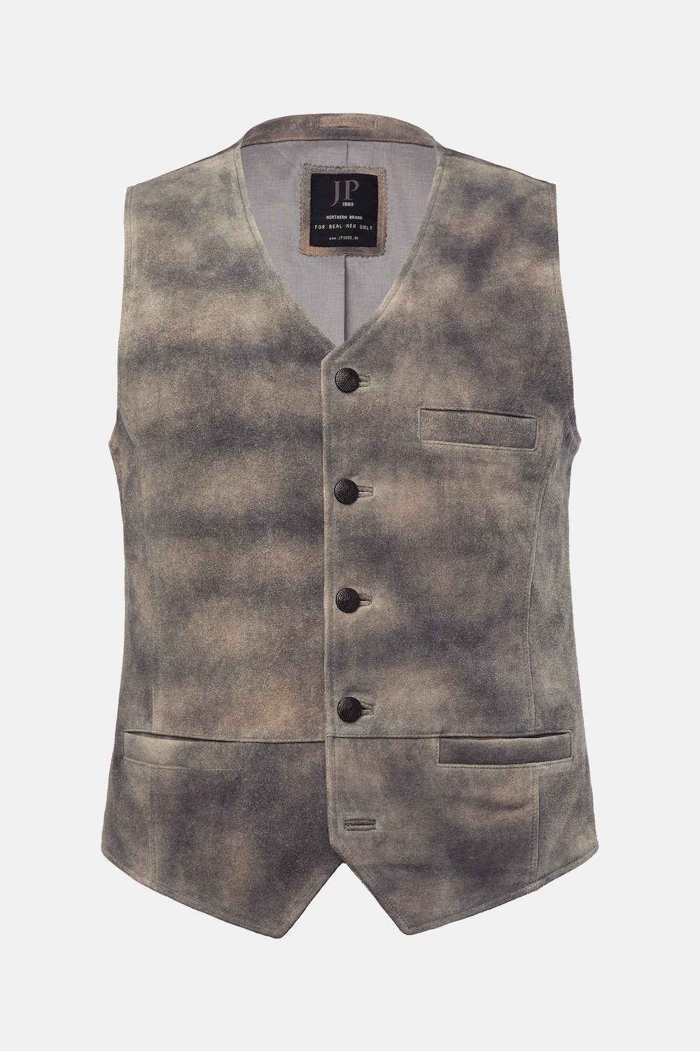 JP1880 Leder-Weste, Tracht, Rindleder, bis 72