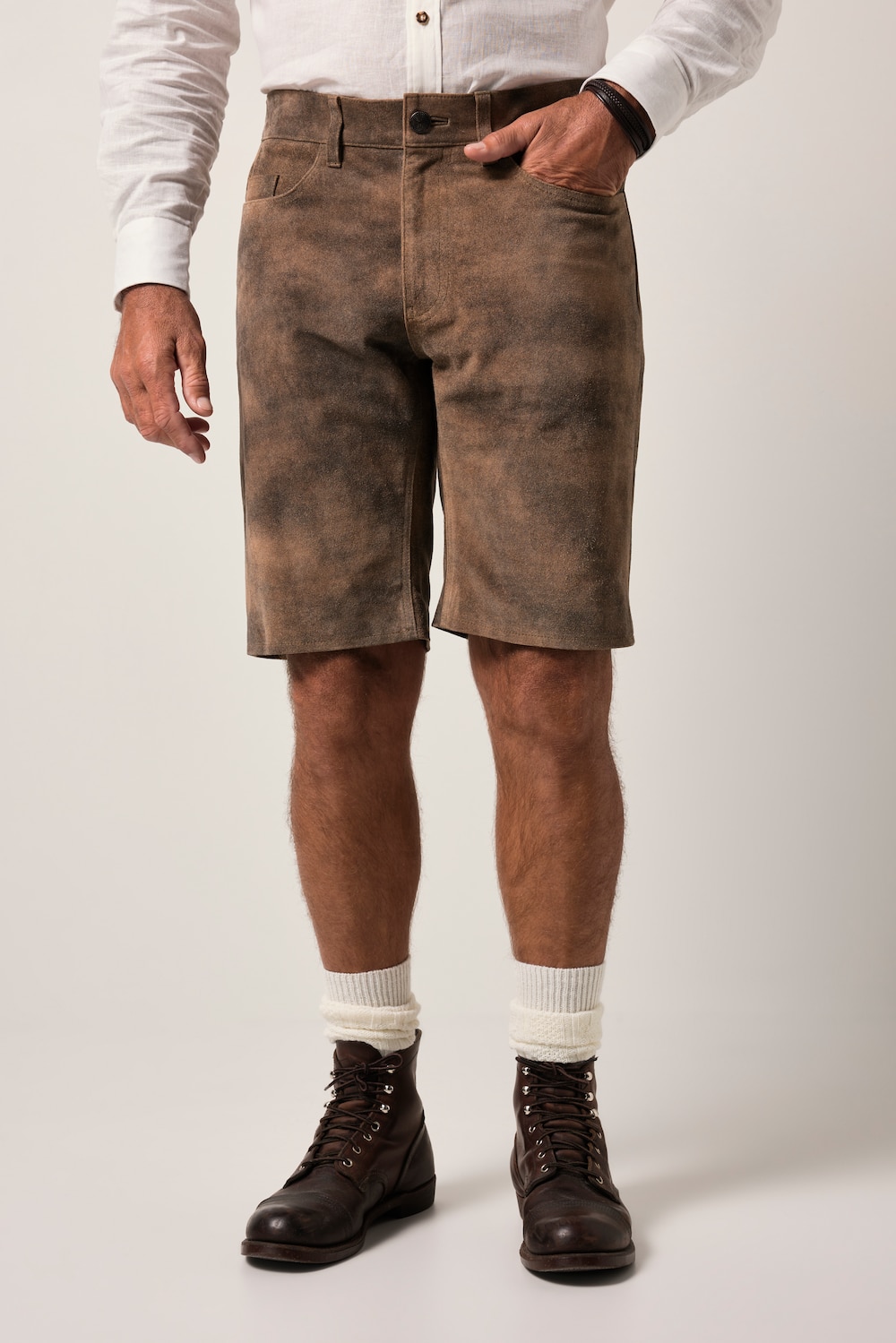 JP1880 Leder-Bermuda, Tracht, Rindleder, Regular Fit, bis 72
