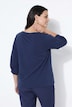 Sweatshirt, Zierfalten, Rundhals, 3/4-Ballonärmel