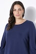 Sweatshirt, Zierfalten, Rundhals, 3/4-Ballonärmel