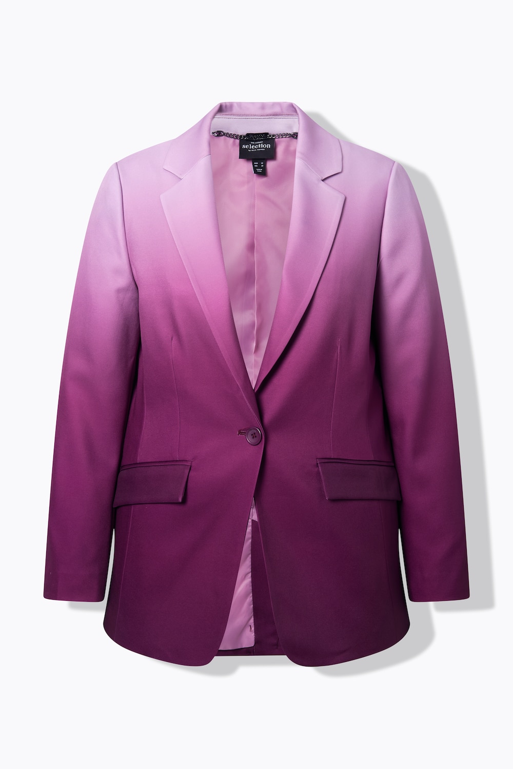 Stora storlekar Kavaj, Dam, lila, storlek: 54, Polyester/Viskos, Ulla Popken