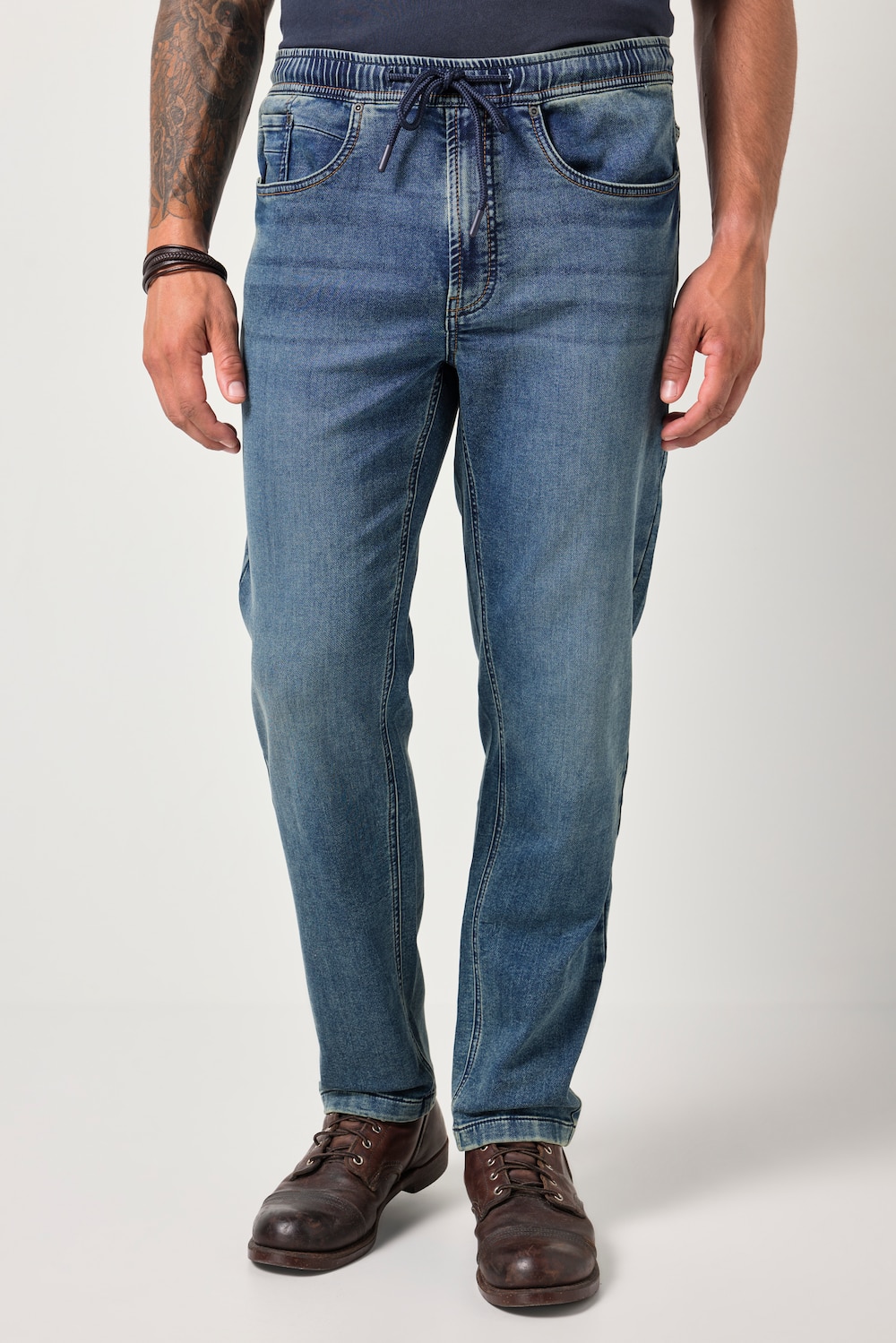 JP1880 Jeans FLEXNAMIC®, Denim, Schlupfbund, Straight Fit, bis 8 XL
