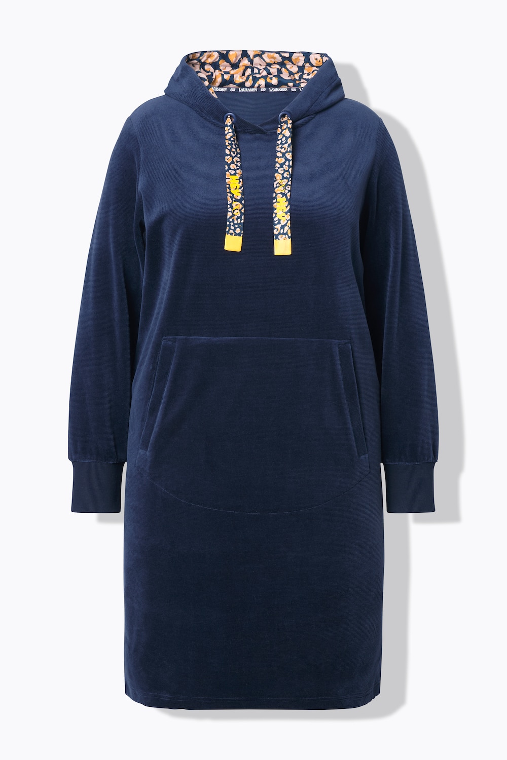 Stora storlekar Huvklänning, Dam, grå, storlek: 56/58, Bomull/Polyester, LAURASON